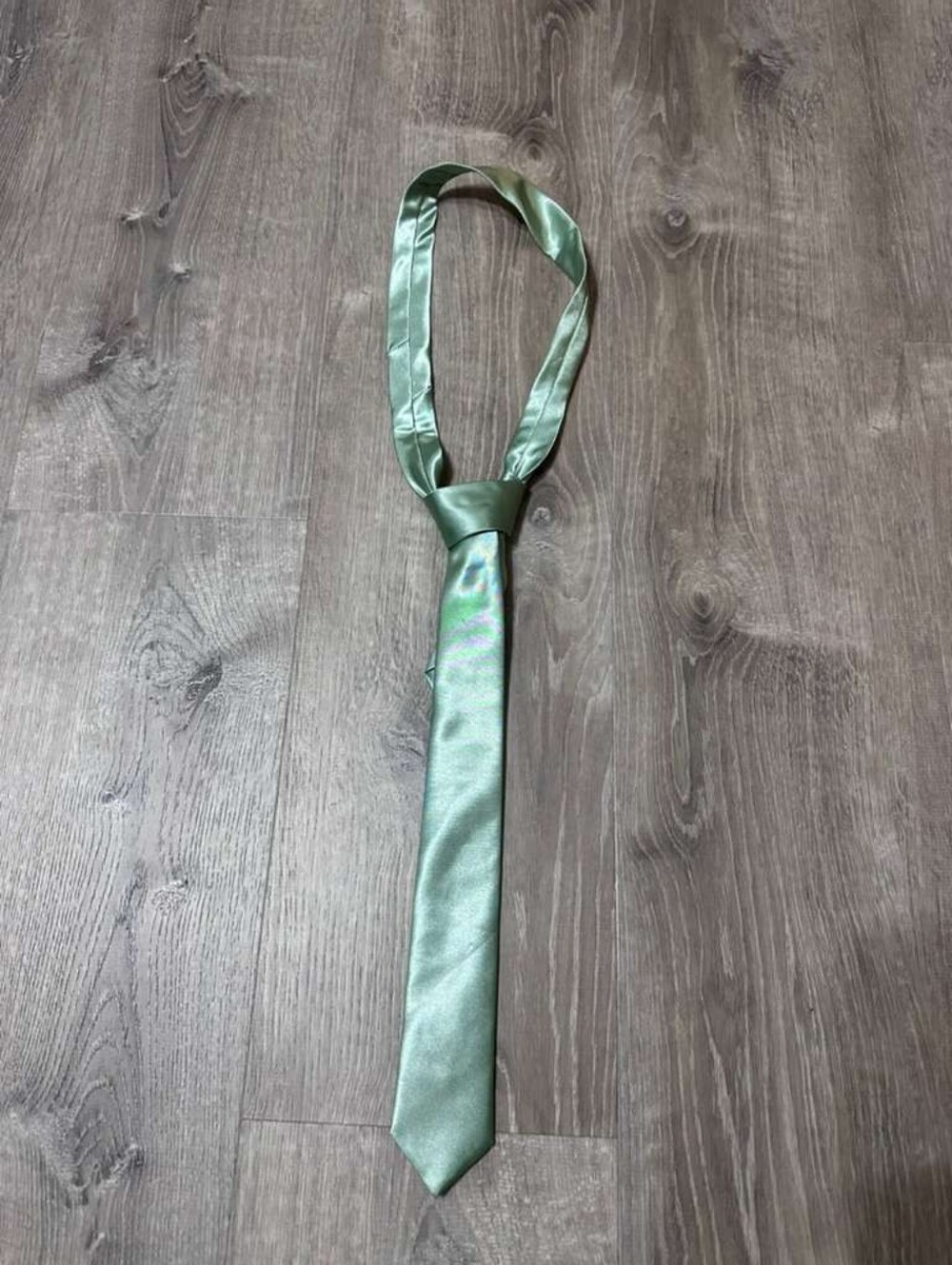 Satin Light Green Men's Tie